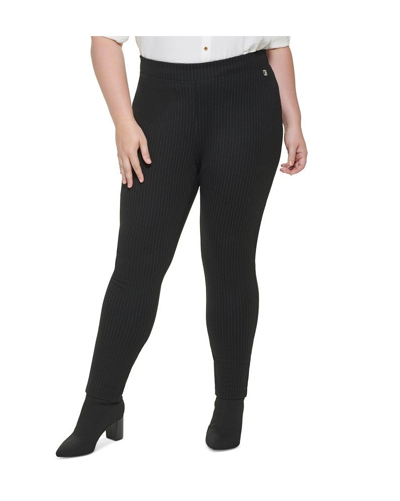 Plus Size Pinstripe Pull-On Pants Pinstripe $21.89 Pants