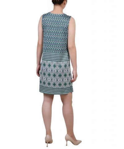 Petite Sleeveless Dress with 3 Rings Green Birdeye $19.04 Dresses