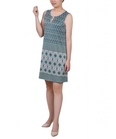 Petite Sleeveless Dress with 3 Rings Green Birdeye $19.04 Dresses