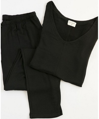 Delilah Short Sleeve Loungewear Set Black $46.03 Sleepwear