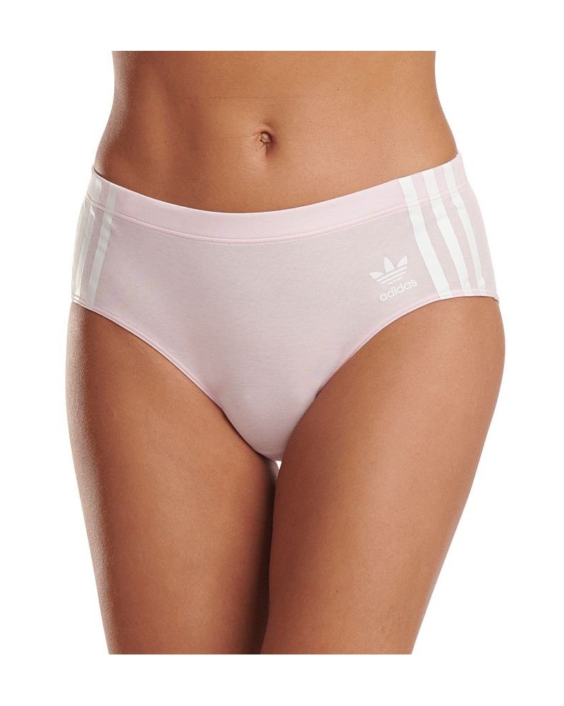 Women's 3-Stripes Hipster Underwear 4A7H64 Pink $11.22 Underwears