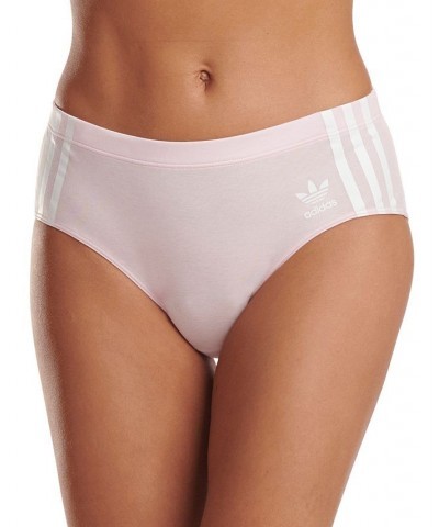 Women's 3-Stripes Hipster Underwear 4A7H64 Pink $11.22 Underwears