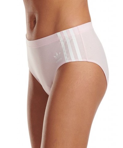 Women's 3-Stripes Hipster Underwear 4A7H64 Pink $11.22 Underwears