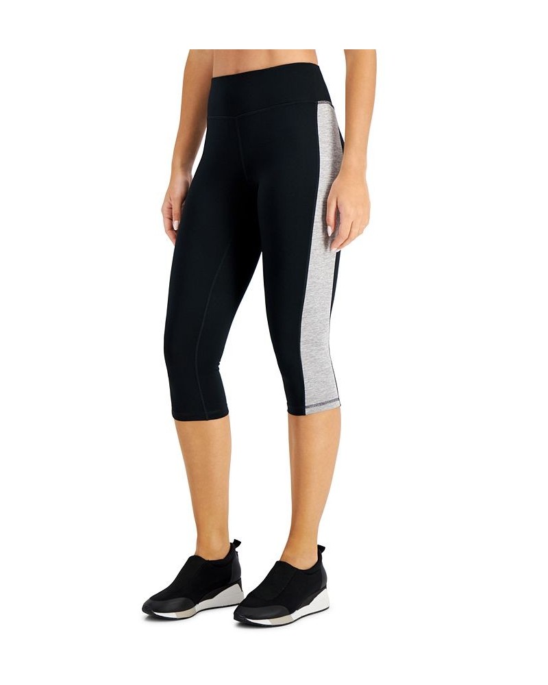 Active Petite Colorblocked Cropped Leggings Noir Storm Grey $11.48 Pants