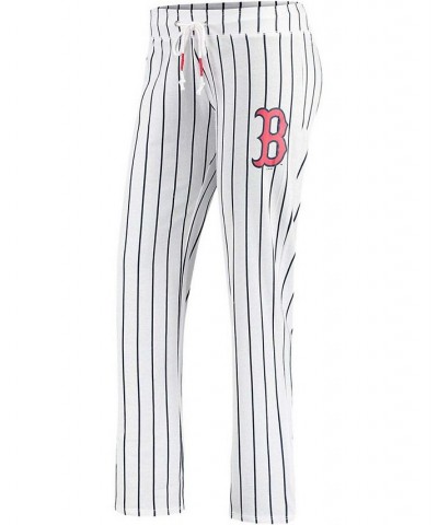 Women's White Boston Red Sox Vigor Pinstripe Sleep Pant White $22.05 Pajama