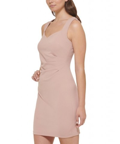 Scuba Crepe Sweetheart Neck Sheath Dress Tan/Beige $41.30 Dresses