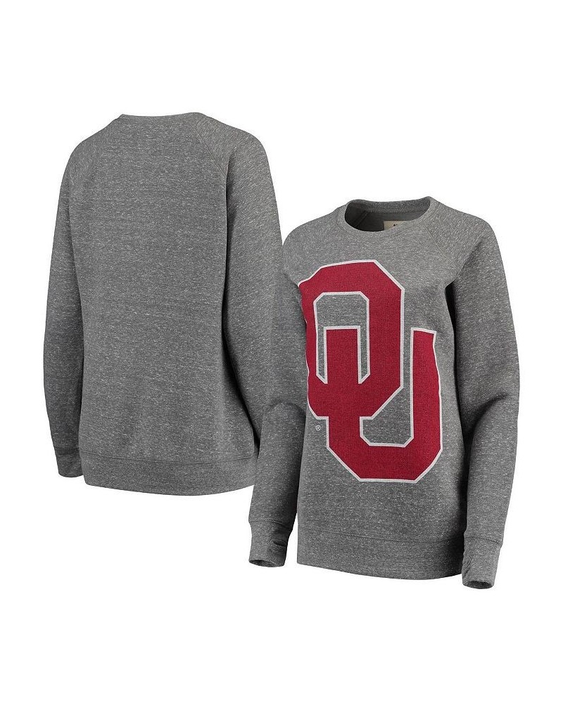 Women's Heathered Gray Oklahoma Sooners Big Team Logo Knobi Fleece Tri-Blend Crew Neck Sweatshirt Heathered Gray $40.49 Sweat...