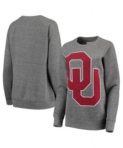 Women's Heathered Gray Oklahoma Sooners Big Team Logo Knobi Fleece Tri-Blend Crew Neck Sweatshirt Heathered Gray $40.49 Sweat...