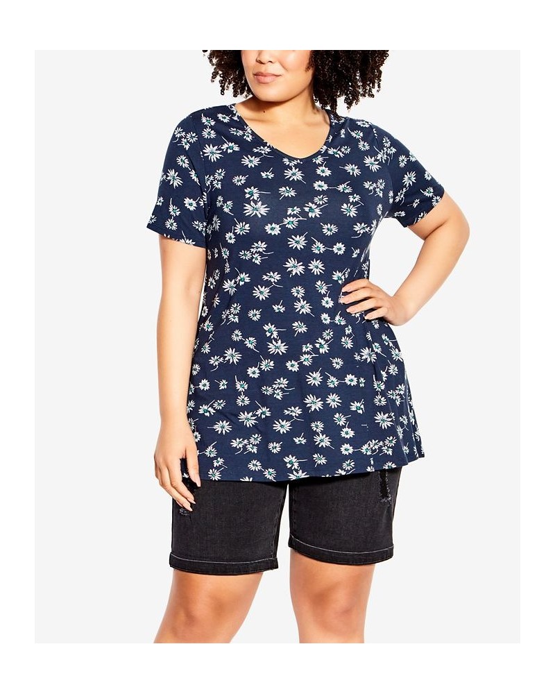 Plus Size Love Me Print Top Evan Daisy $27.14 Tops