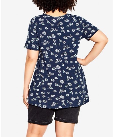 Plus Size Love Me Print Top Evan Daisy $27.14 Tops