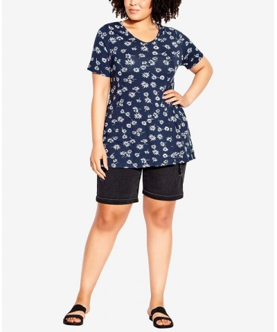 Plus Size Love Me Print Top Evan Daisy $27.14 Tops