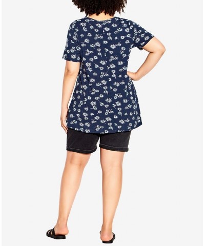 Plus Size Love Me Print Top Evan Daisy $27.14 Tops