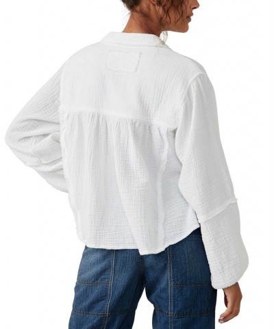 Women's Yucca Cotton Seamed Top White $44.84 Tops