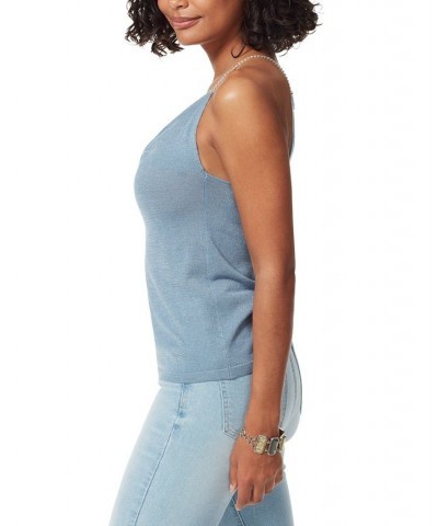 Women's Shimmering Irina Cowlneck Sweater Blue Heaven $33.87 Tops