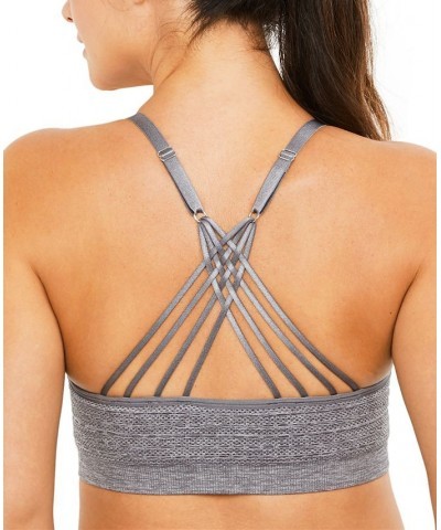 Seamless Full-Coverage Clip-Down Nursing Bra Gray $23.00 Bras