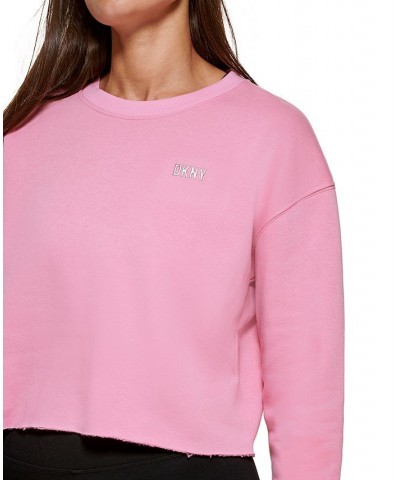 Women's Cropped Pullover Purple $16.53 Sweatshirts