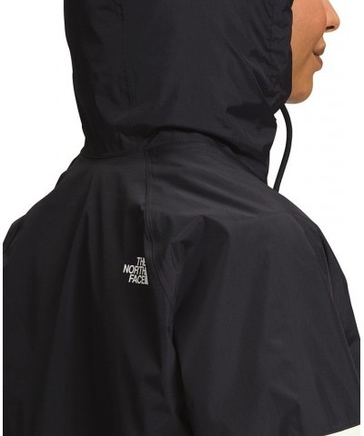 Women's Antora Hooded Rain Jacket Tnf Black/Lime Cream $65.00 Jackets