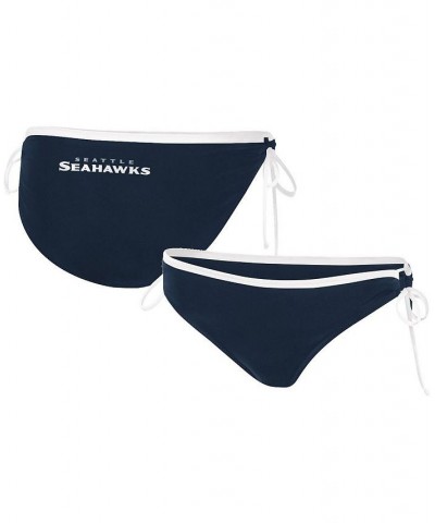 Women's Navy Seattle Seahawks Perfect Match Bikini Bottom Navy $18.54 Swimsuits