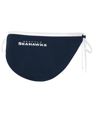 Women's Navy Seattle Seahawks Perfect Match Bikini Bottom Navy $18.54 Swimsuits