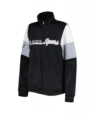 Women's Black San Antonio Spurs Change Up Full-Zip Track Jacket Black $40.14 Jackets