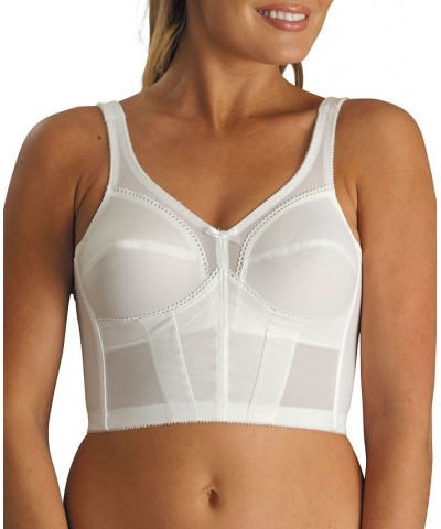 Women's Wireless Longline Corset Bra White $25.76 Bras