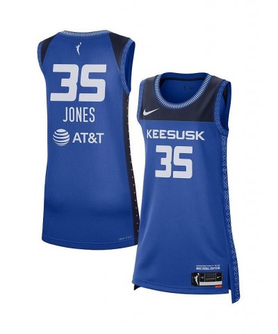 Women's Jonquel Jones Blue Connecticut Sun Rebel Edition Jersey Blue $48.40 Jersey