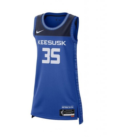 Women's Jonquel Jones Blue Connecticut Sun Rebel Edition Jersey Blue $48.40 Jersey