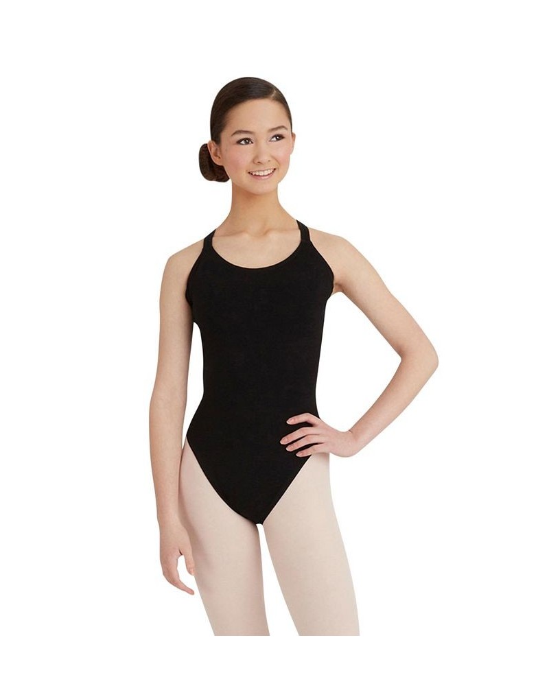 Double Strap Camisole Leotard Black $20.76 Tops