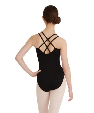 Double Strap Camisole Leotard Black $20.76 Tops