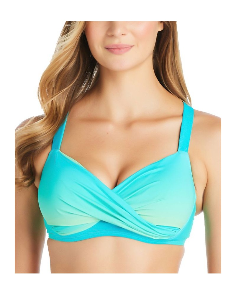 Women's Cool Breeze Underwire Bikini Top Deep Water $34.34 Swimsuits