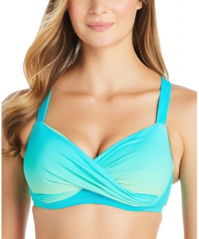 Women's Cool Breeze Underwire Bikini Top Deep Water $34.34 Swimsuits