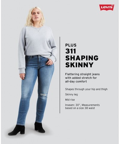 Trendy Plus Size 311 Shaping Skinny Jeans Soft Black $37.79 Jeans