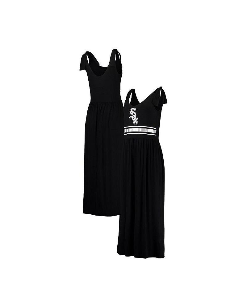 Women's Black Chicago White Sox Game Over Maxi Dress Black $31.61 Dresses