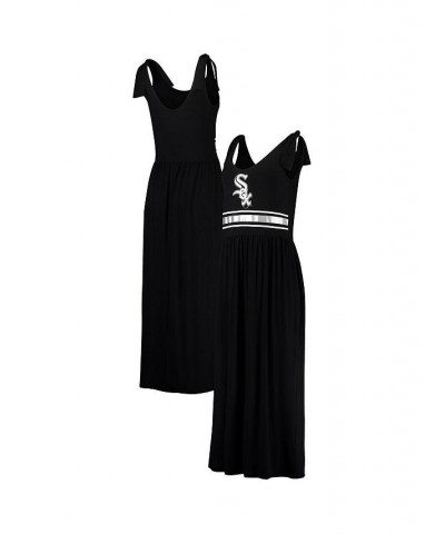 Women's Black Chicago White Sox Game Over Maxi Dress Black $31.61 Dresses