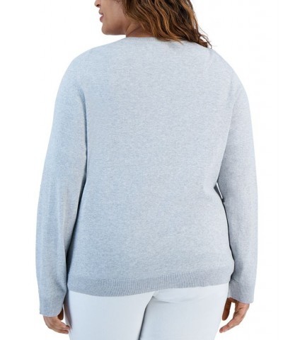 Plus Size Cardigan Intrepid Blue $12.23 Sweaters