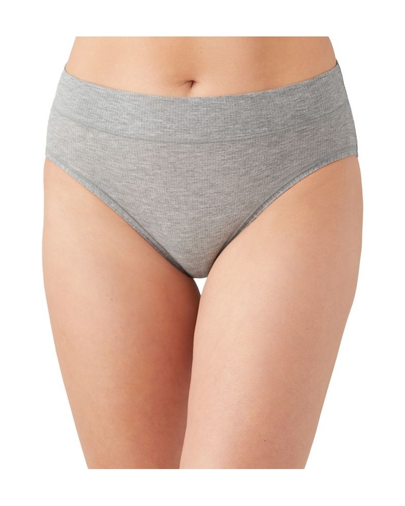 Women's Balancing Act High-Cut Brief Underwear 871349 Gray $16.24 Panty