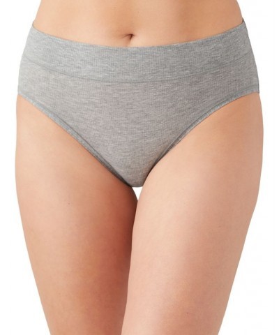 Women's Balancing Act High-Cut Brief Underwear 871349 Gray $16.24 Panty