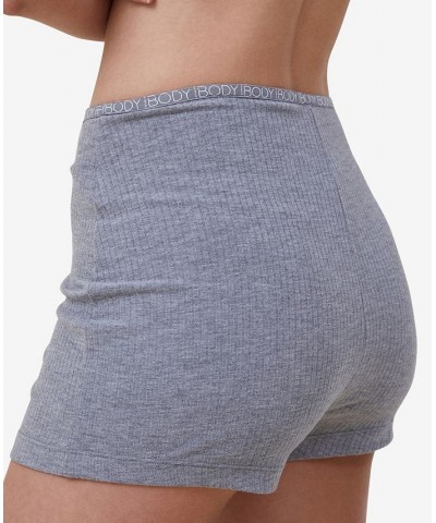 Women's Body Branded Boyshorts Gray $19.60 Sleepwear