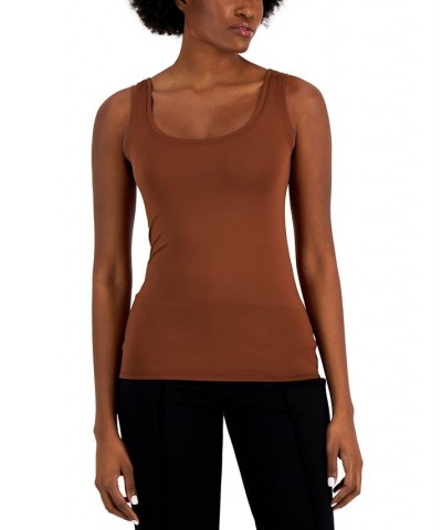 Scoop-Neck Basic Tank Down To Earth $13.49 Tops