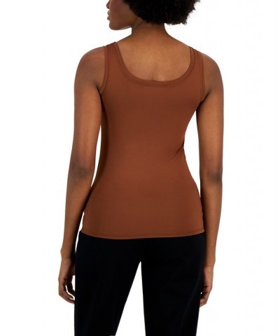 Scoop-Neck Basic Tank Down To Earth $13.49 Tops