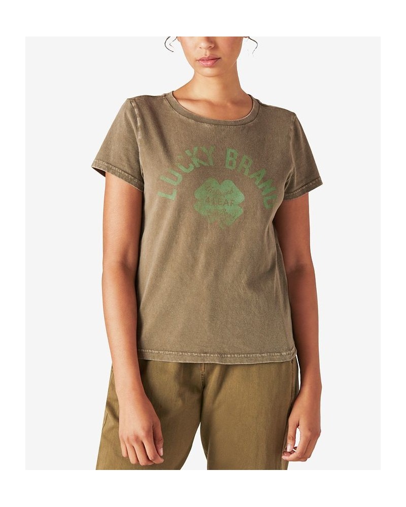 Cotton Classic Logo T-Shirt Beech $16.36 Tops