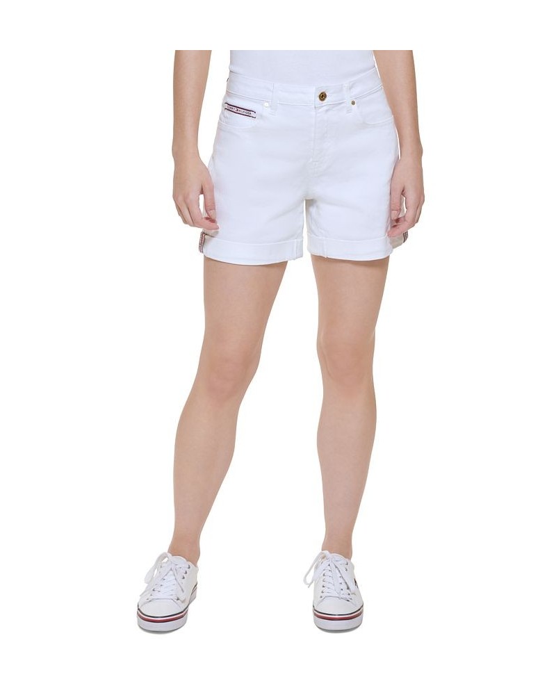 Women's Logo Tape Shorts White $22.05 Shorts