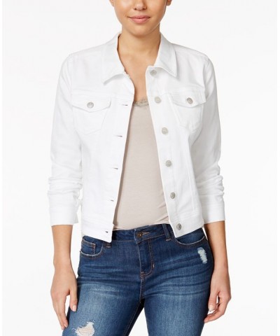 Juniors' Classic Denim Jacket Dawson White $19.32 Jackets