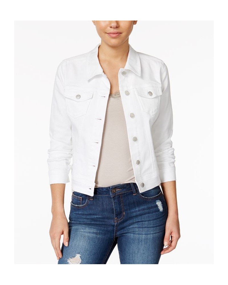 Juniors' Classic Denim Jacket Dawson White $19.32 Jackets