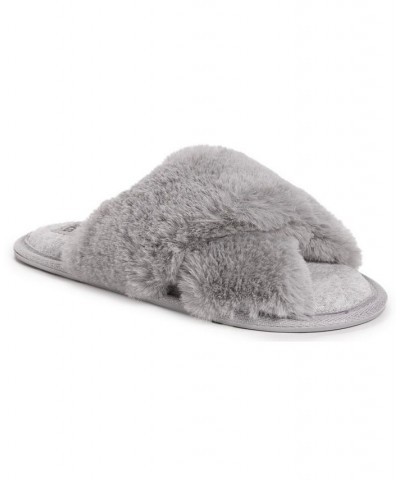 Women's Perley Criss Cross Slipper Gray $23.94 Shoes