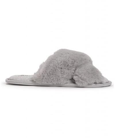 Women's Perley Criss Cross Slipper Gray $23.94 Shoes