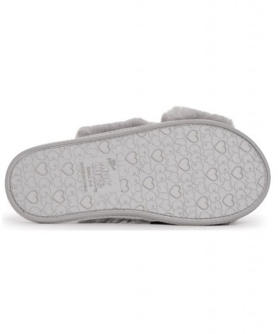 Women's Perley Criss Cross Slipper Gray $23.94 Shoes