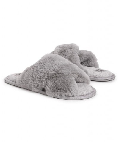 Women's Perley Criss Cross Slipper Gray $23.94 Shoes