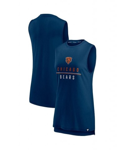 Women's Branded Navy Chicago Bears True Contender Tank Top Navy $19.20 Tops