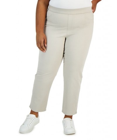 Plus Size Pull-On Denim Pants Stonewall $13.91 Pants